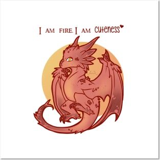 I am fire, I am cuteness Posters and Art